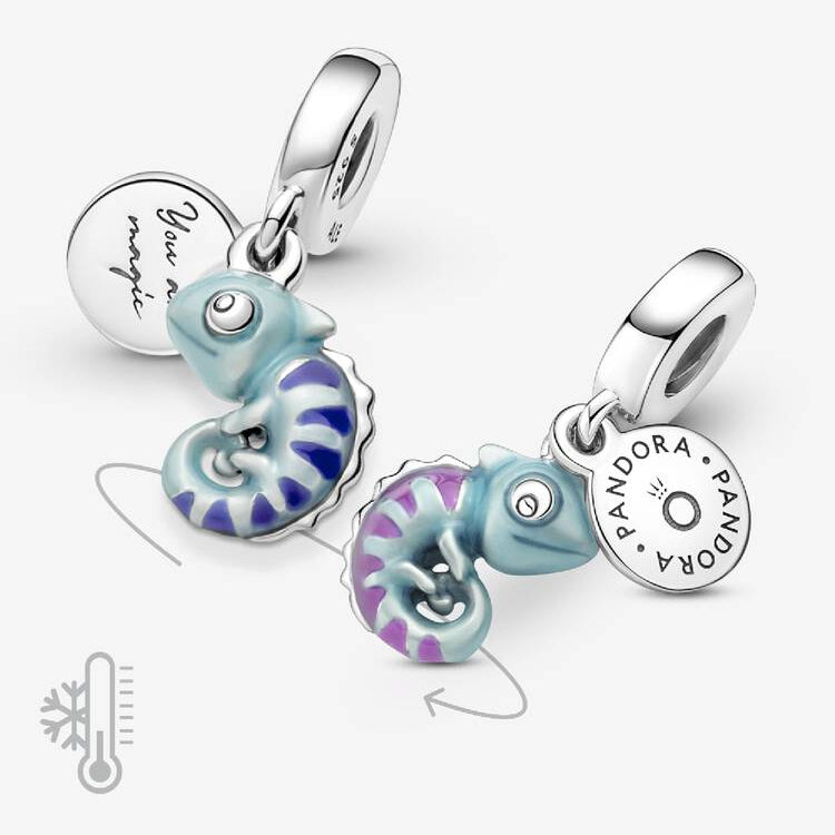Colour-changing Chameleon Dangle Pandora Charm