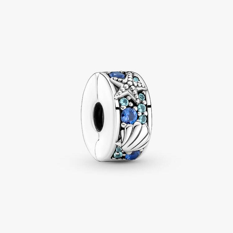 Tropical Starfish & Shell Clip Pandora Charm