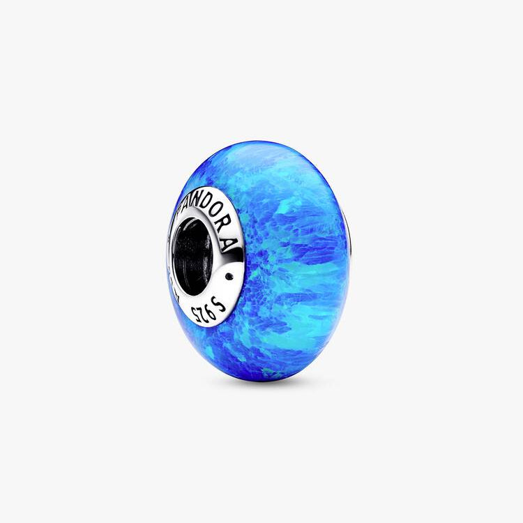 Opalescent Ocean Deep Blue Pandora Charm