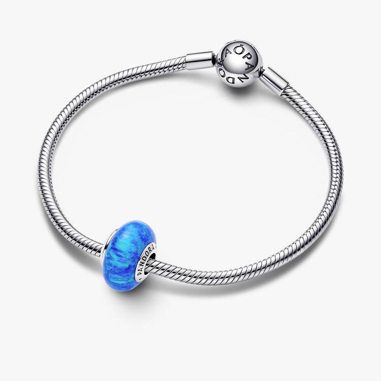 Opalescent Ocean Deep Blue Pandora Charm