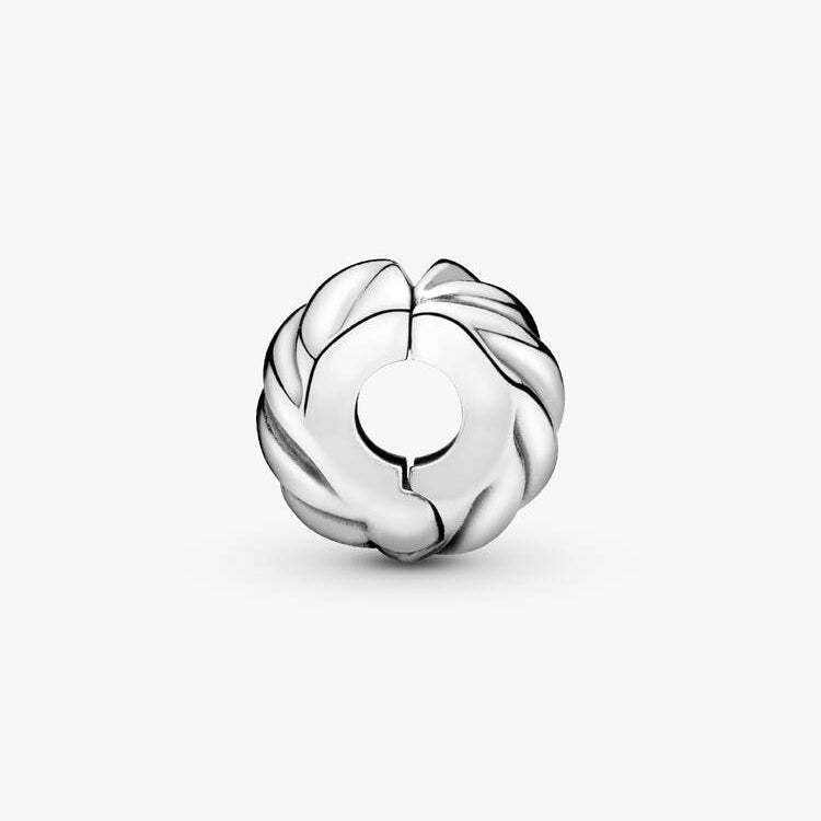Polished Feathered Clip Pandora Charm