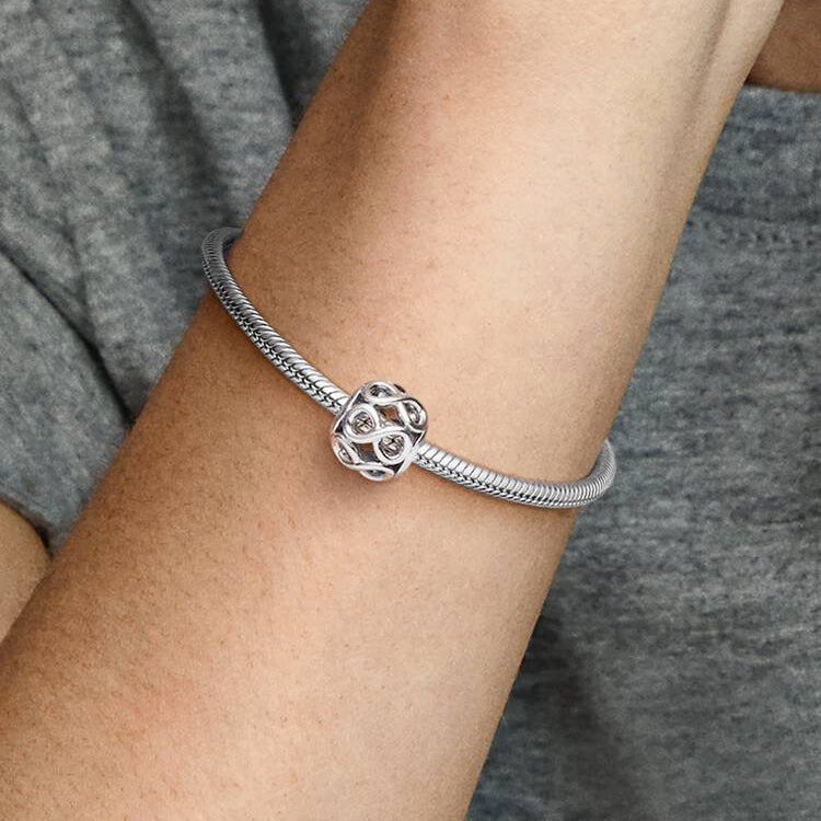 Openwork Infinity Pandora Charm