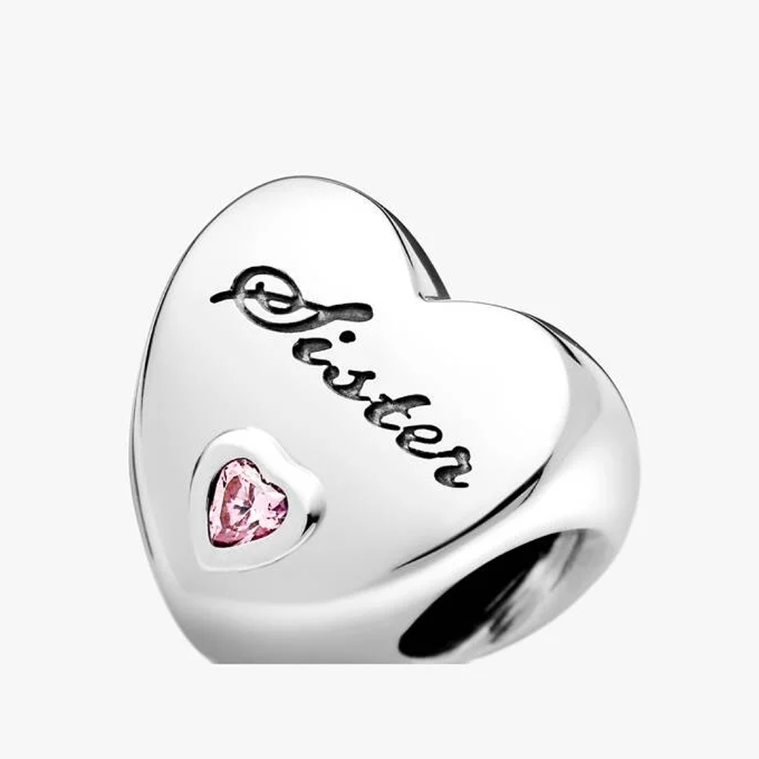 Sister Heart Charm