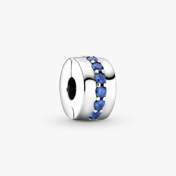 Blue Sparkle Clip Pandora Charm