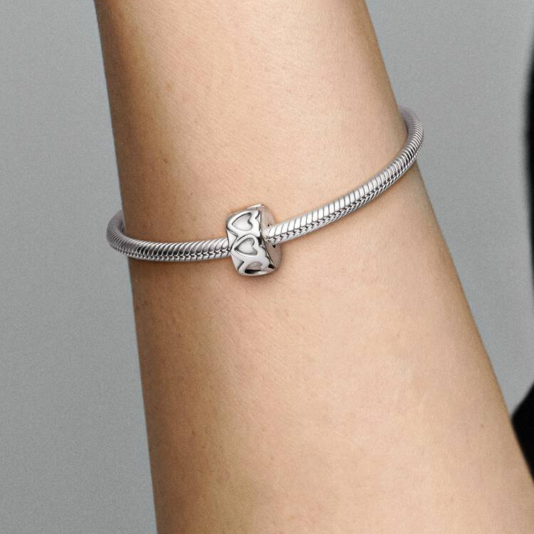Band of Hearts Clip Pandora Charm