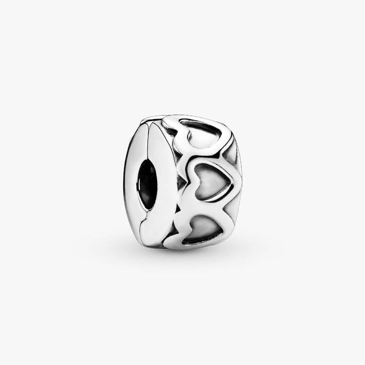 Band of Hearts Clip Pandora Charm