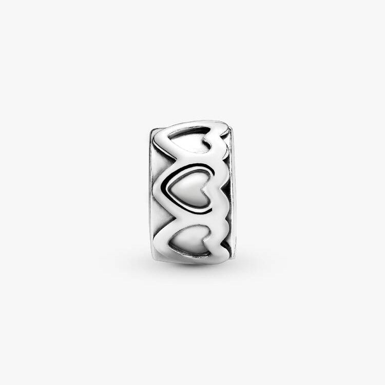 Band of Hearts Clip Pandora Charm