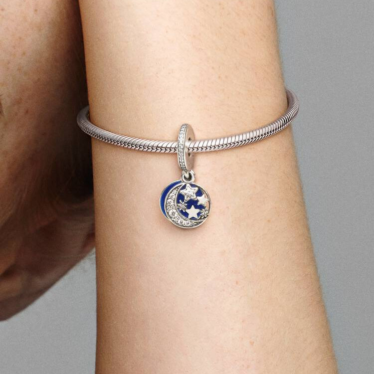 Moon & Blue Sky Dangle Pandora Charm