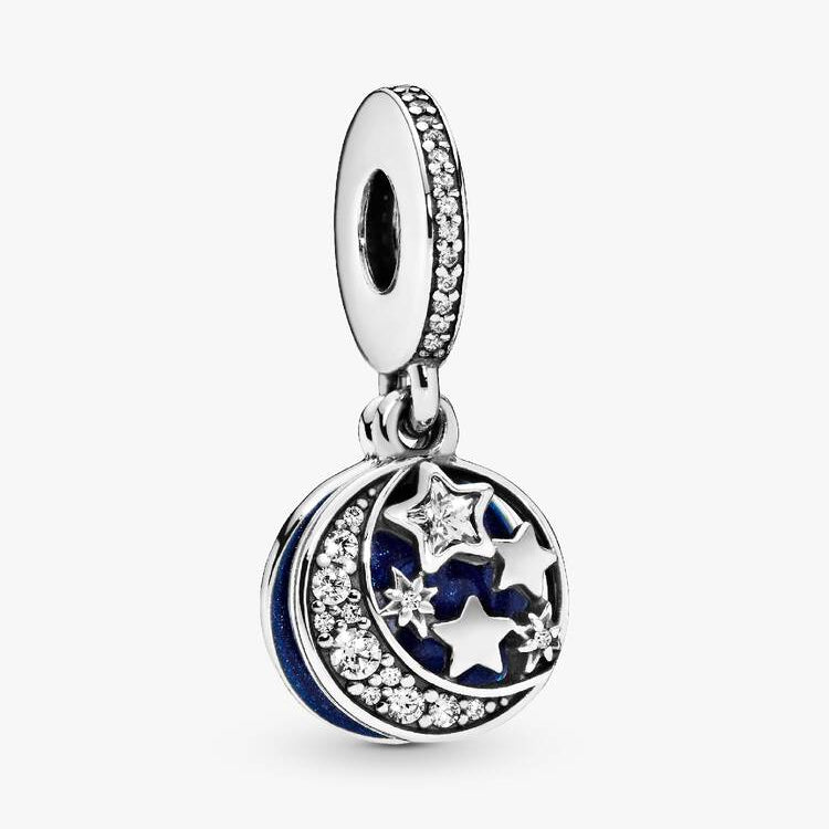 Moon & Blue Sky Dangle Pandora Charm