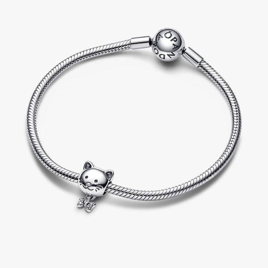 Pet Cat & Bow Pandora Charm