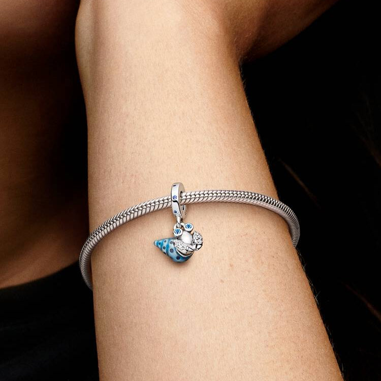 Glow-in-the-dark Hermit Crab Dangle Pandora Charm