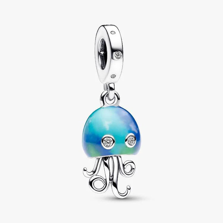 Colour-changing Jellyfish Dangle Pandora Charm
