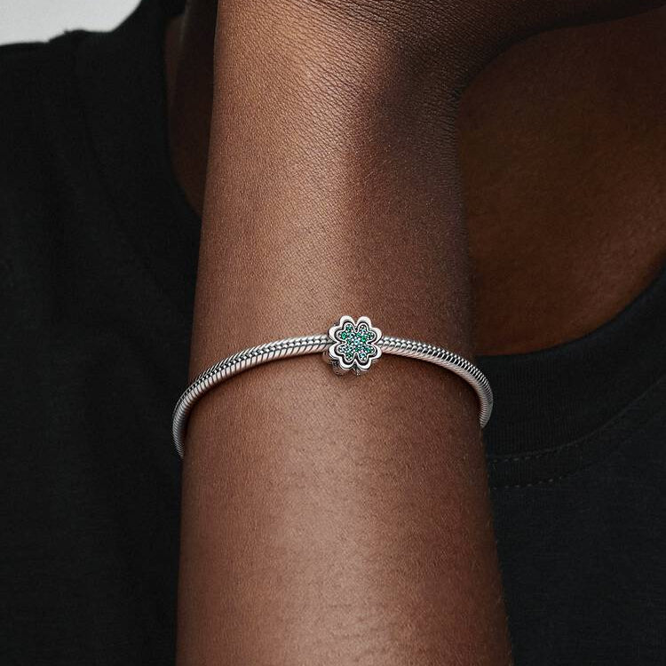 Splittable Four Leaf Clover Pandora Charm