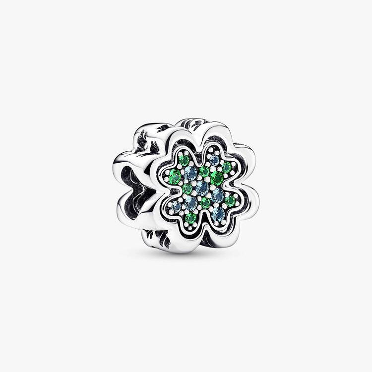 Splittable Four Leaf Clover Pandora Charm