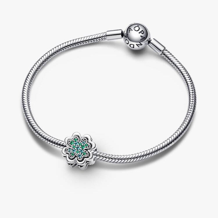 Splittable Four Leaf Clover Pandora Charm