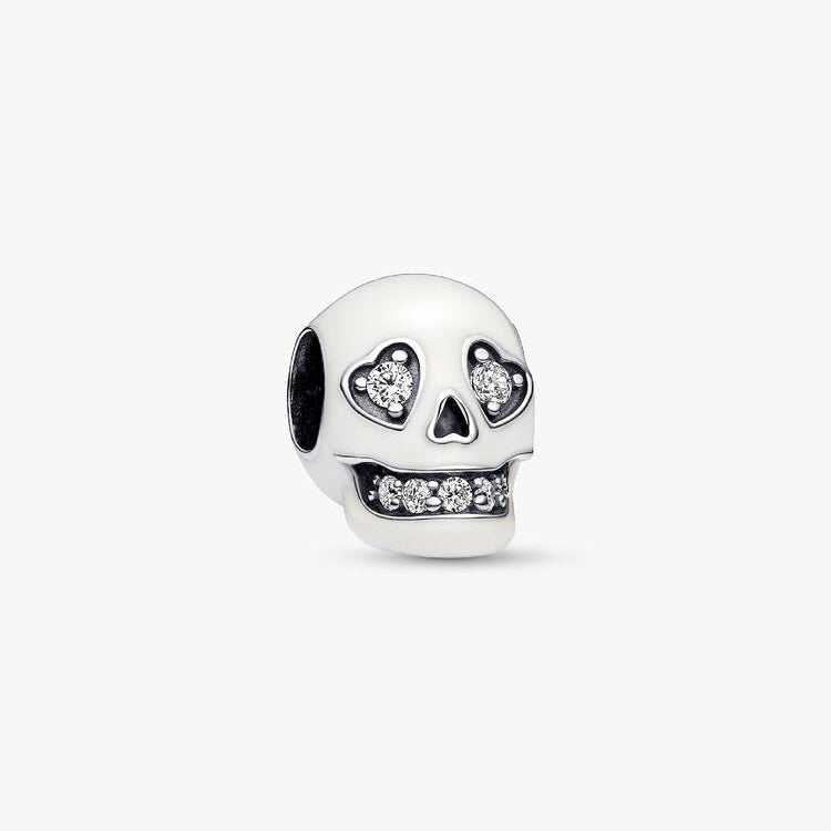 Glow-in-the-dark Sparkling Skull Pandora Charm