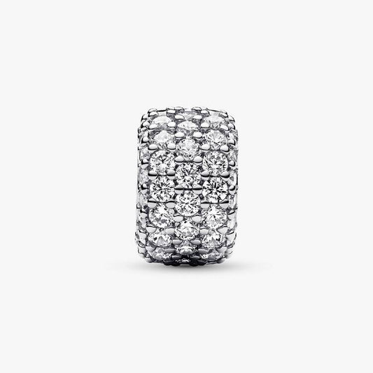 Sparkling Pavé Triple-row Pandora Charm