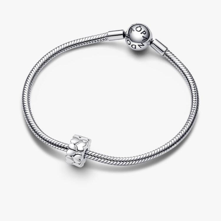 Heart Pattern Clip Pandora Charm
