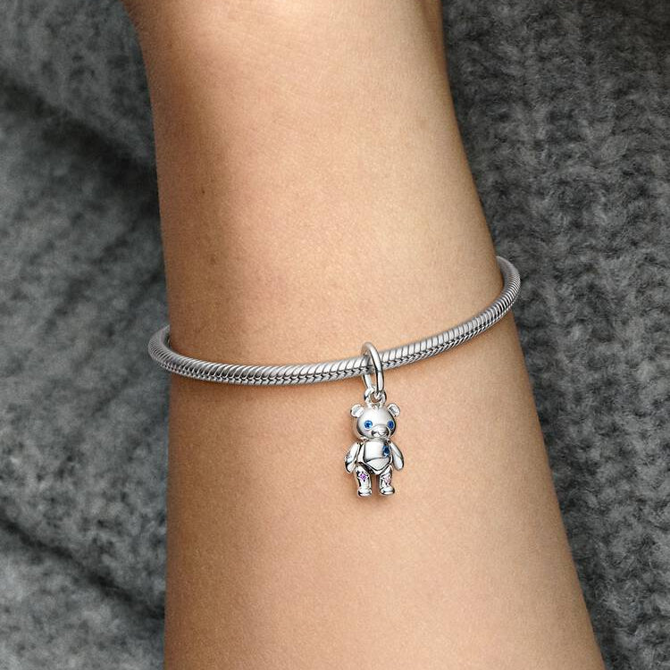 Movable Teddy Bear Dangle Pandora Charm