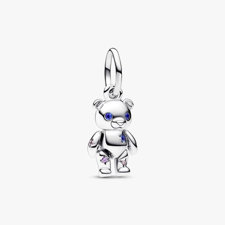 Movable Teddy Bear Dangle Pandora Charm