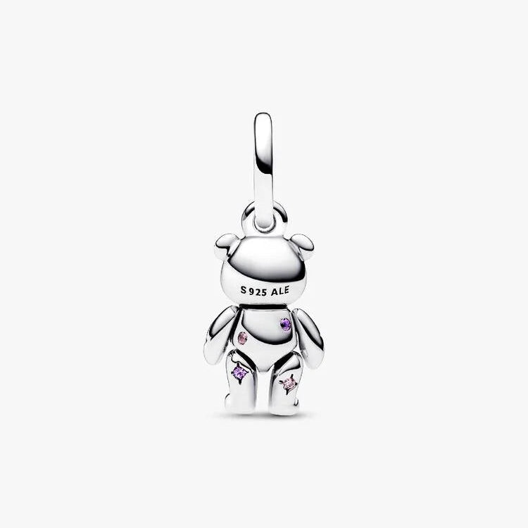 Movable Teddy Bear Dangle Pandora Charm