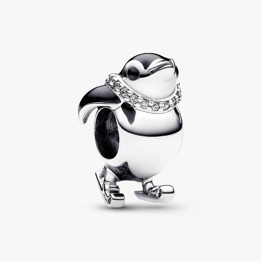 Skiing Penguin Pandora Charm