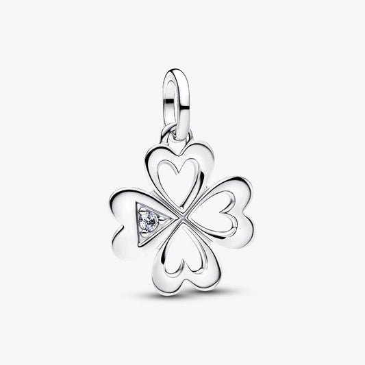 Heart Four-Leaf Clover Medallion Pandora Charm
