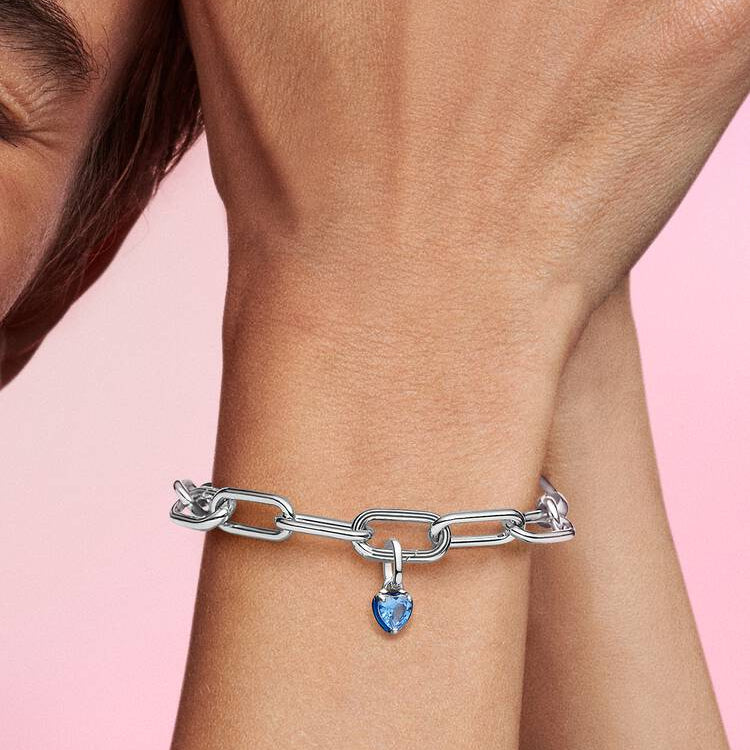 Pandora ME Blue Chakra Heart Mini Dangle Charm