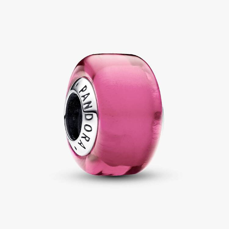 Pink Mini Murano Glass Pandora Charm