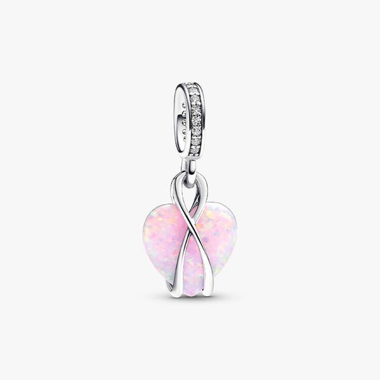 Mum Opalescent Heart Dangle Pandora Charm
