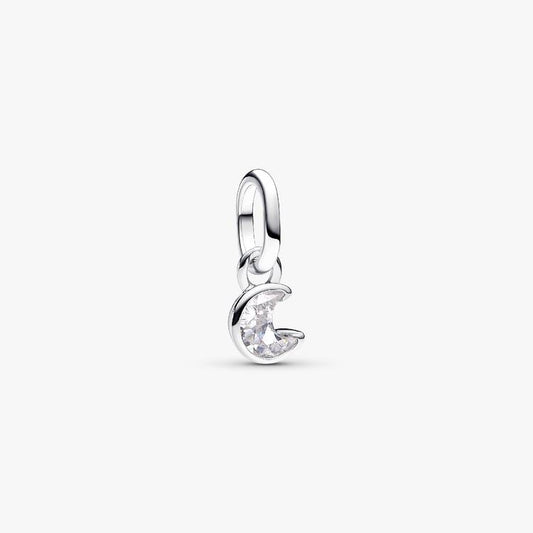 Sparkling Moon Mini Dangle Pandora Charm