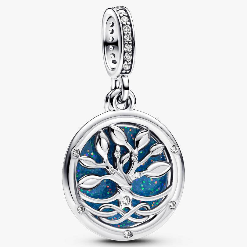 Glow-in-the-dark Infinity Tree Double Dangle Pandora Charm