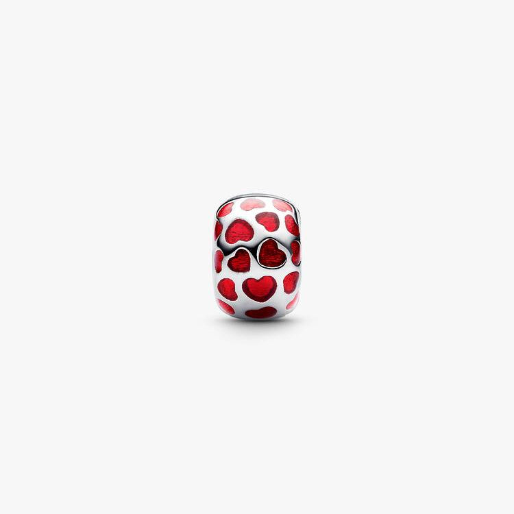 Hearts Round Clip Pandora Charm
