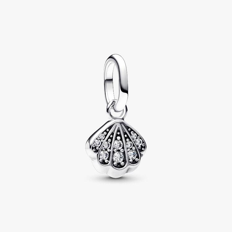 Sparkling Shell Mini Dangle Pandora Charm
