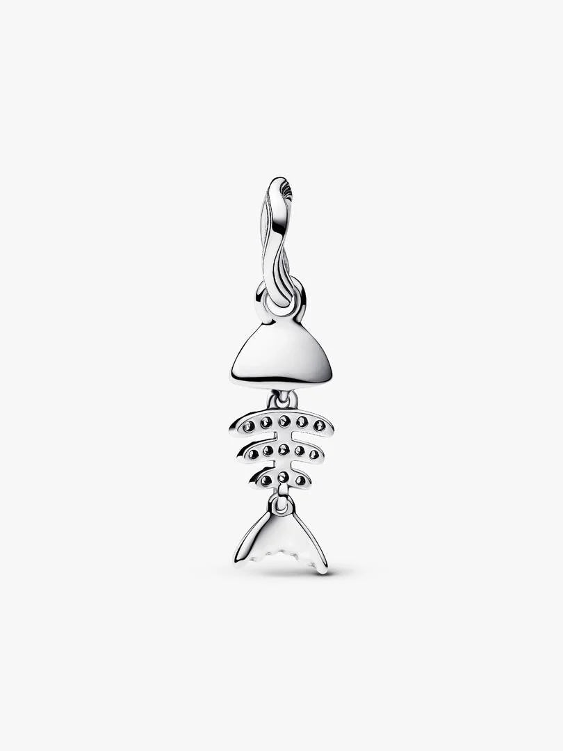 Turquoise-coloured Fishbone Dangle Charm