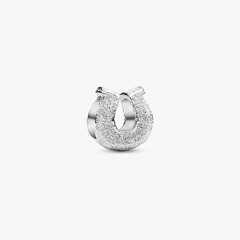 Textured Horseshoe Mini Pandora Charm