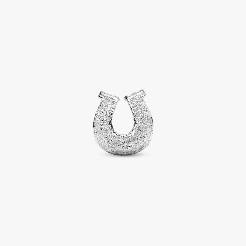 Textured Horseshoe Mini Pandora Charm