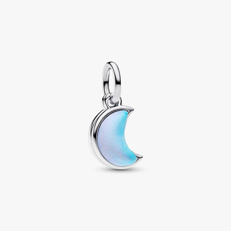 Crescent Moon Double Dangle Pandora Charm