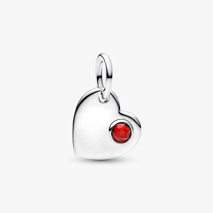 January Heart Dangle Pandora Charm