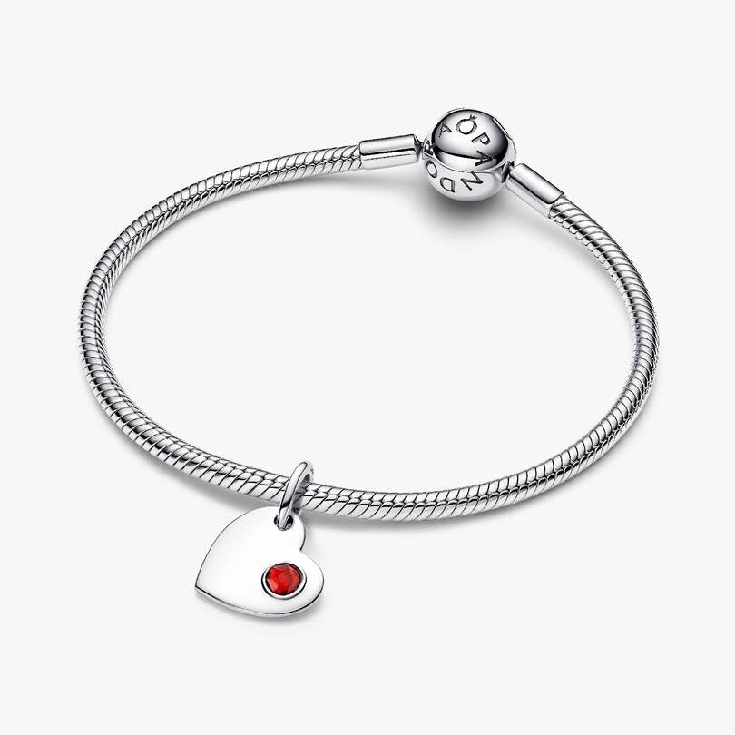 January Heart Dangle Pandora Charm