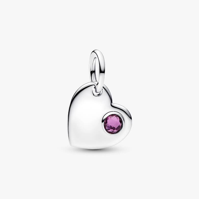 February Heart Dangle Pandora Charm