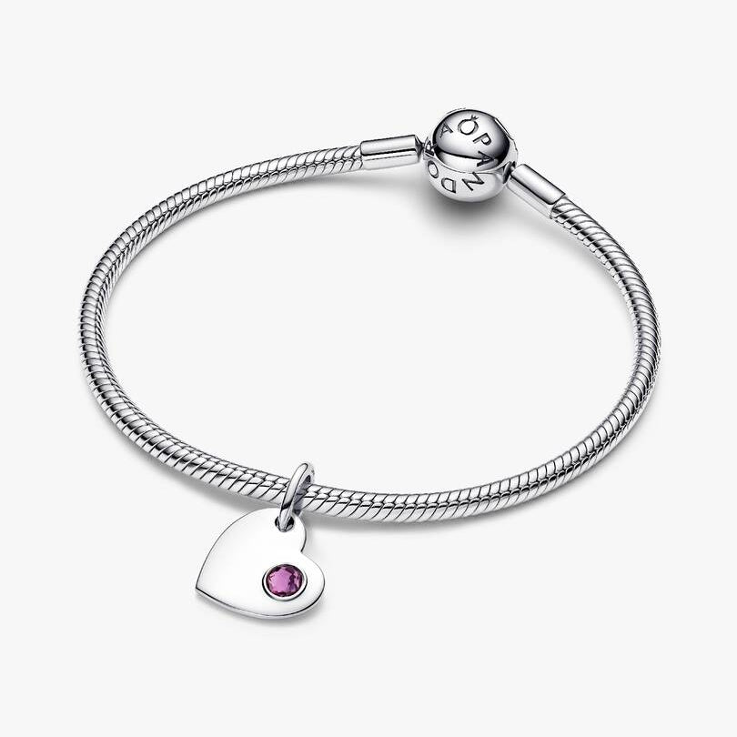 February Heart Dangle Pandora Charm