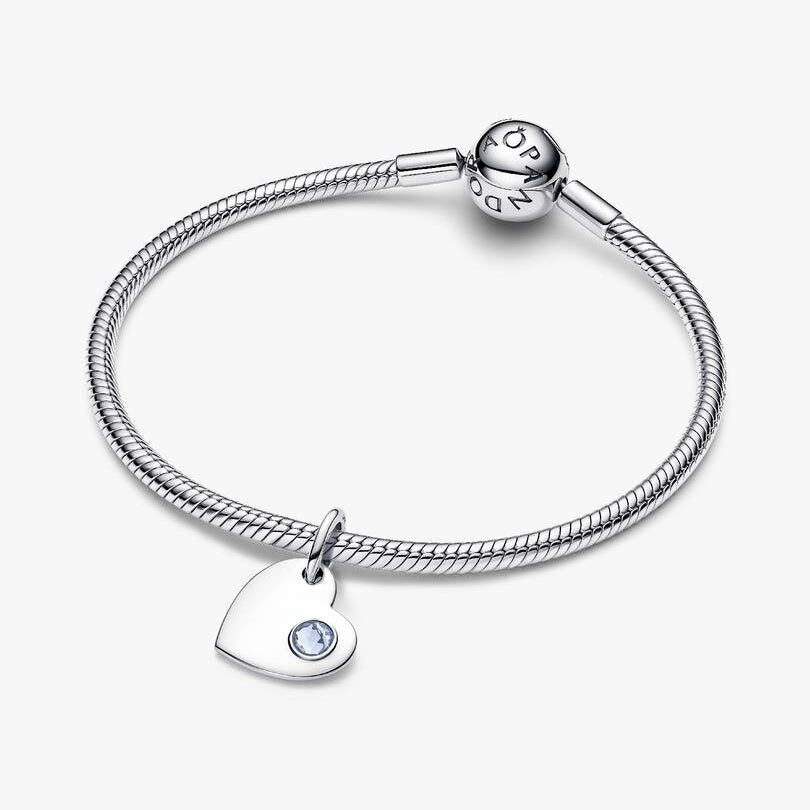 March Heart Dangle Pandora Charm