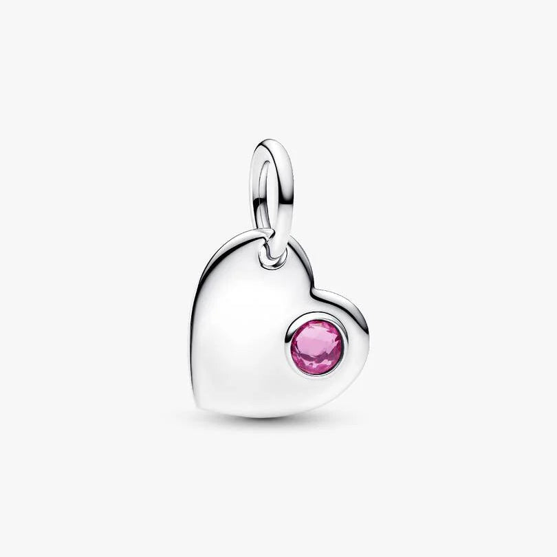 October Heart Dangle Pandora Charm
