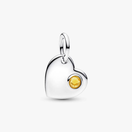 November Heart Dangle Pandora Charm