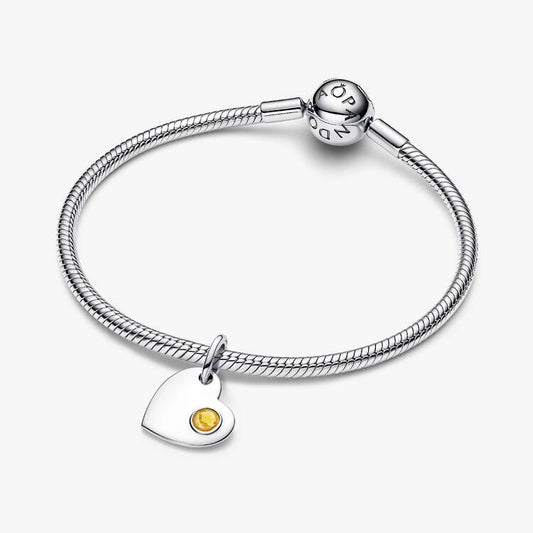 November Heart Dangle Pandora Charm