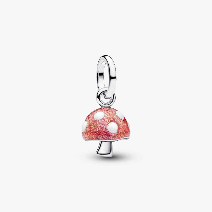 Glow-in-the-dark Mushroom Dangle Pandora Charm