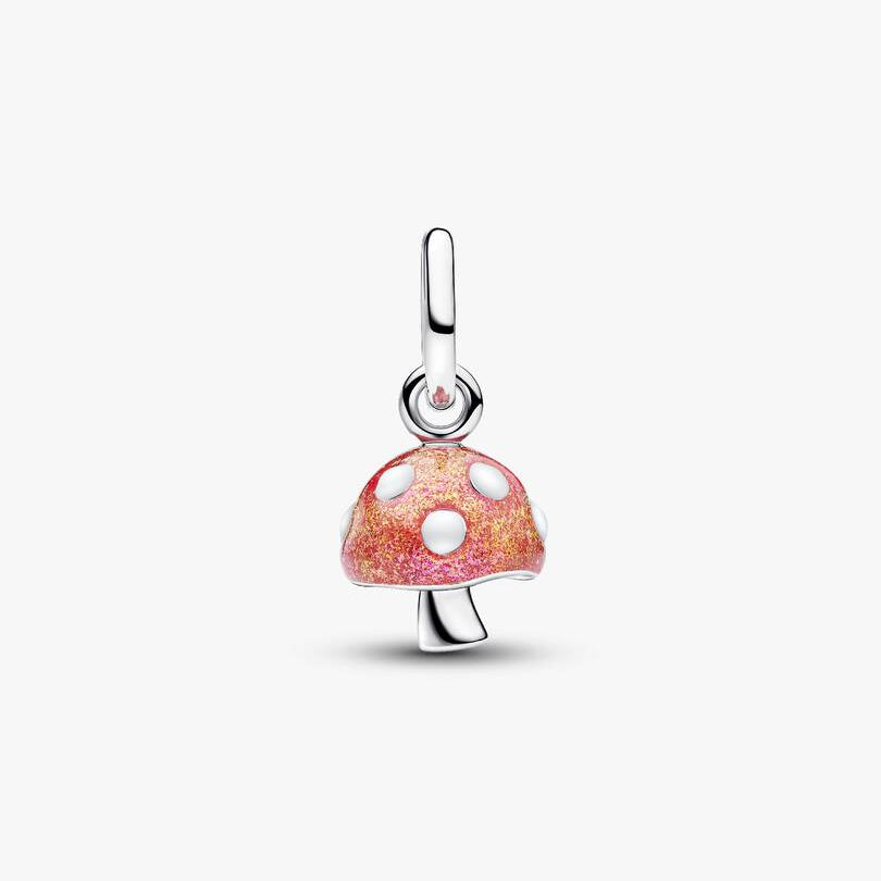 Glow-in-the-dark Mushroom Dangle Pandora Charm