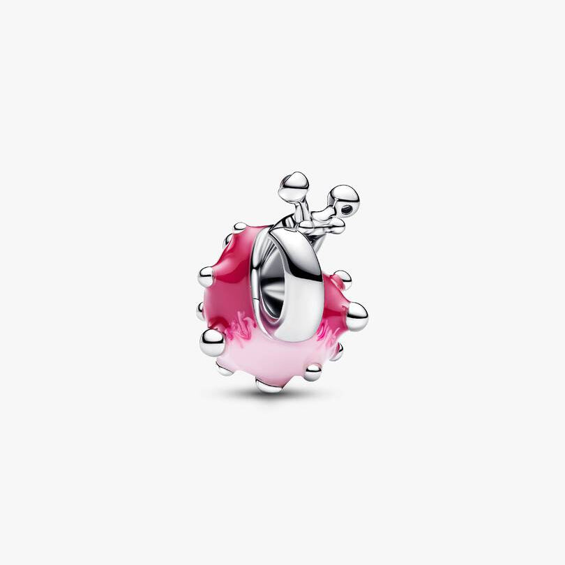 Pink Snail Pandora Charm