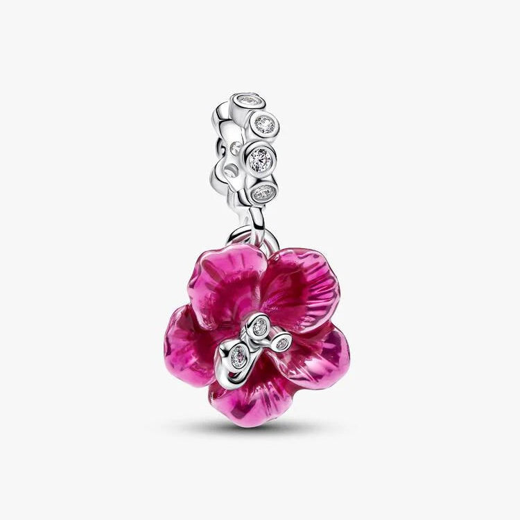 Hibiscus Dangle Pandora Charm